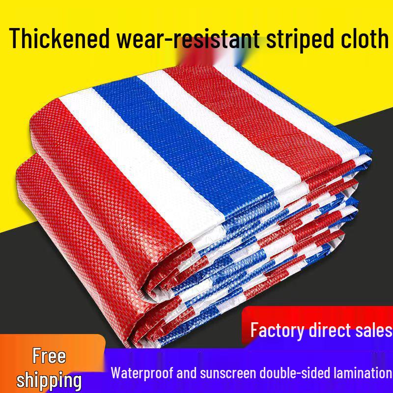 Verdickte dreifarbige regenfeste Plane - Wasserdichte Sonnenschutzabdeckung für Garten und Blumen