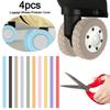 4Pcs Silicone Luggage Wheels Protector Cover Reduce Noise Can Be Cropped Suitcases Wheel Protection Rings Anti-slip