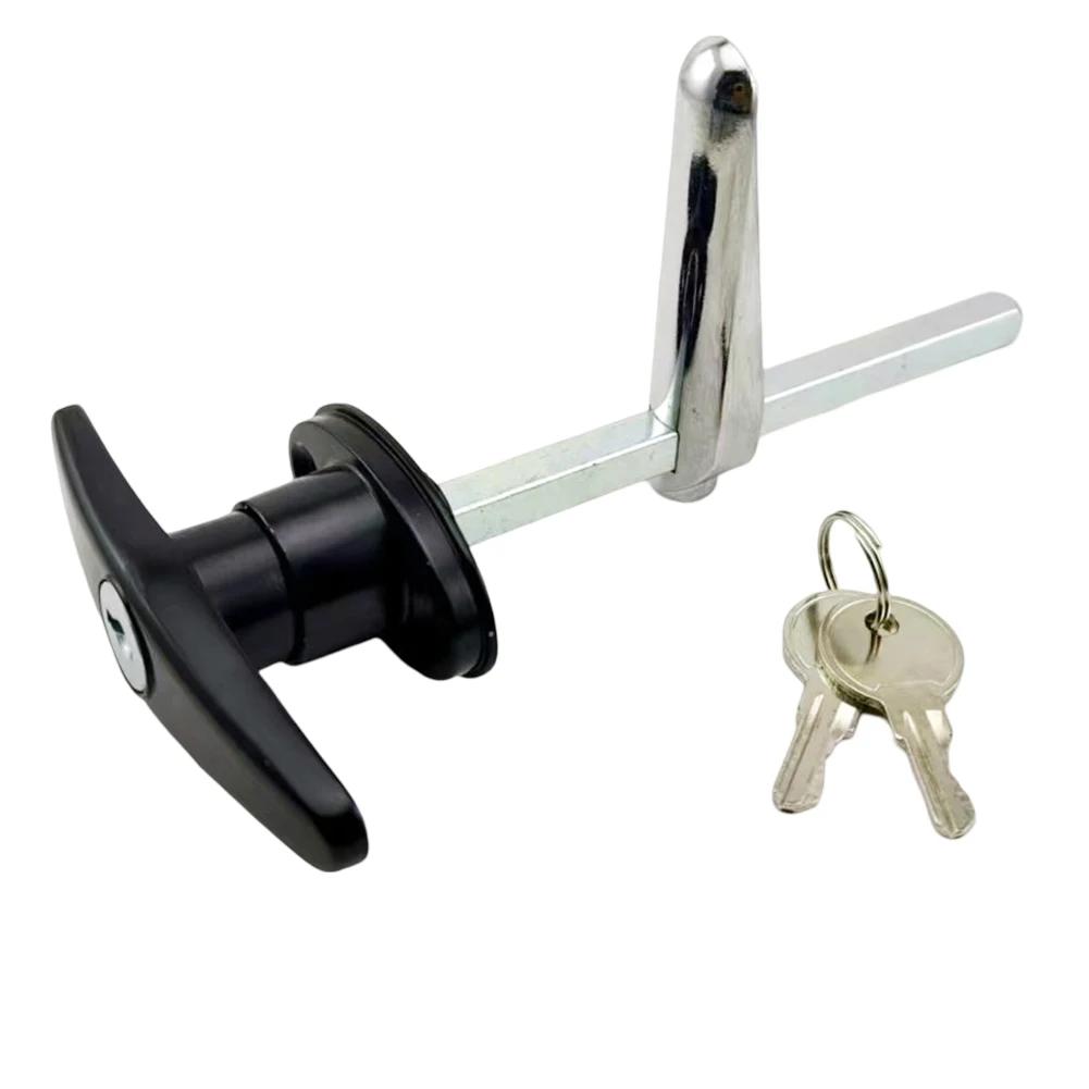 T-Shaped Handle Lock Garage Door Lock Zinc Alloy Anti-theft Lock For Caravan Garage Shed Campervan Cabinet Furniture Hardware