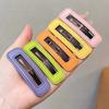 Simple Temperament Square Hairpin Children'S Side Clip Bb Clip Macaron Bangs Clip Broken Hairpin Back Head Hairpin