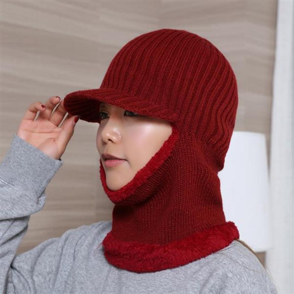 Breed Neck Warmer Fur Hat (Red)/Winter Hat