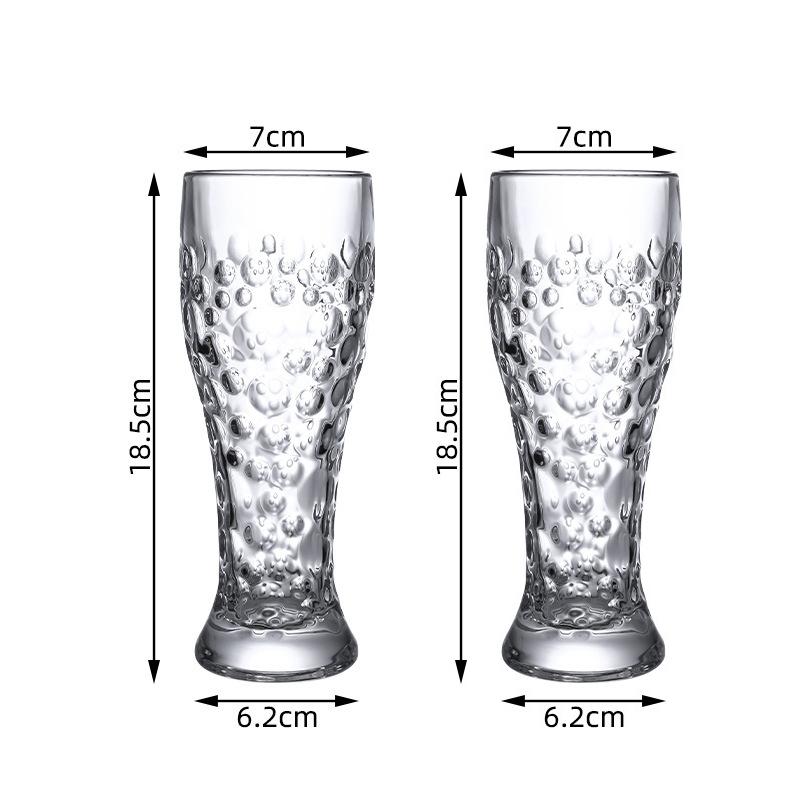 

2pcs Sets Craft Beer Glass Creative Wheat Beer Glass Home Transparent Cold Drink Party Beverage Cup Cup Cocktail Glass Bar Tools 2pcs