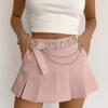 PU Leather Butterfly Waist Chain Spice Girl Y2K Waistband Rhinestone Belts  Decorative Jeans