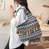Retro Tassel Shoulder Bag Large Capacity Bohemian Messenger Bag Ethnic Style Vest Bag  Outdoor