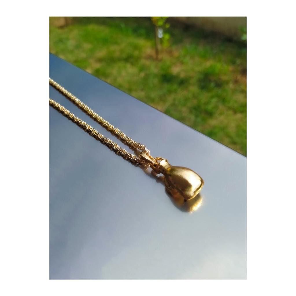Unisex Silver Color Boxing Glove Necklace