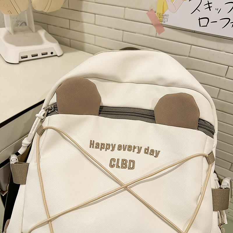 Cartoon Student Schoolbag Girl's Large Capacity Backpack