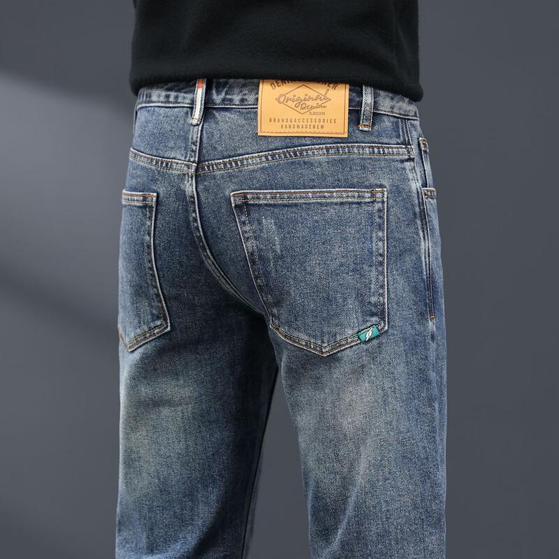 

Мужские зимние джинсы прямого кроя стрейч Jie Lei Nuo 31