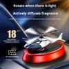 Car Solar Powered Rotating Aircraft Perfume Automatic Rotating Air Purifier Propeller Rotary Perfume Diffuser Car Ornament