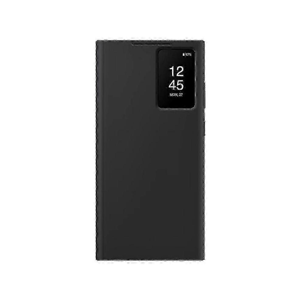 Étui à rabat portefeuille Smart View original Samsung pour Samsung Galaxy S23 Ultra SM-S918B Étui de téléphone S-View Covernoir SZRH A-S