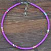 4/6mm Polymer Clay Necklace For Women Soft Pottery Boho Choker Necklaces Colorful Surfer Beads Collar  Bohemian Jewelry