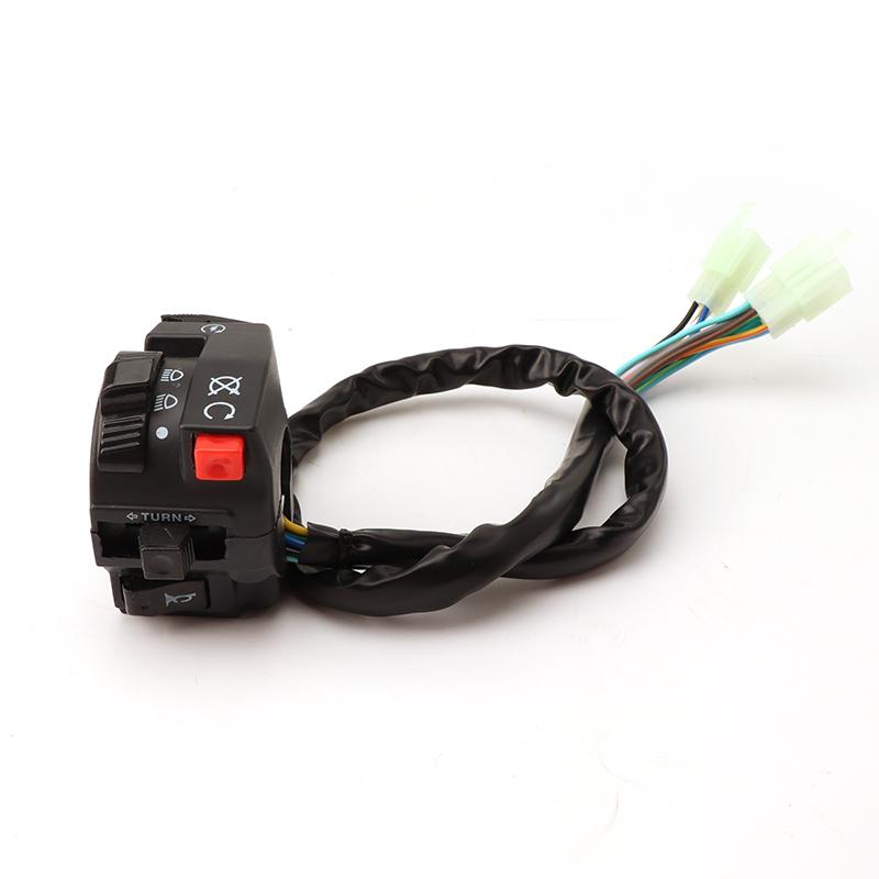 Motorcycle Handlebar Switch Assembly Multi-function Left Turn Signal Horn Start Choke Starter Switch For 7/8" 22mm ATV/Quad