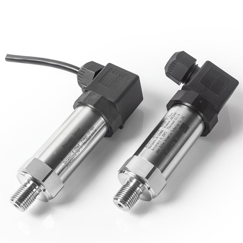 G1/4' 4-20mA 0-10V Pressure Sensor 1.6Mpa 10Bar 24V Supply 0.2Bar 60 Bar 50 Bar 100Bar OIL Water Gas Pressure Transmitter Sensors Oxygen 5