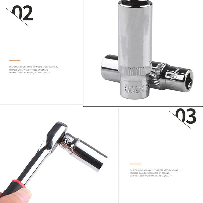 11-tlg. Steckschlüsselsatz 1/4 Zoll 6,35 mm Antrieb, Sechskant-Ratschenschlüssel, Innensechskantkopf, langer Schlüssel, Steckschlüsselgelenk, Handwerkzeug-Reparatur