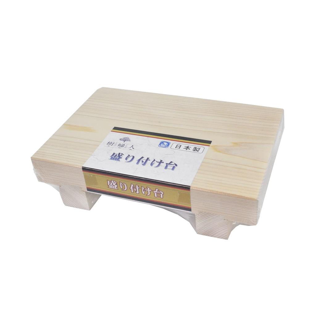 Ichihara Woodworking Sushi Serving Cypress Plank Width 21 x Depth 14 x Height Made in Japan Co., Ltd. "Kifujin" Stand, Wood, Thick, Grain, 5.5 cm,