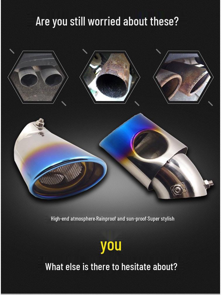 Chevrolet Trax Silver Tailpipe Exhaust Decoration