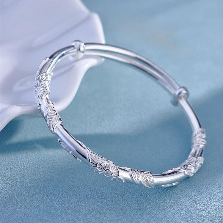 Fijn 925 Sterling Zilver Holle Bellen Bal Armbanden Verstelbare Armbanden voor Vrouwen Mode Vakantiecadeaus Feest Bruiloft Sieraden