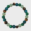 temuTK Natural Stone Bracelets: Malachite & Tiger Eye Unisex Jewelry