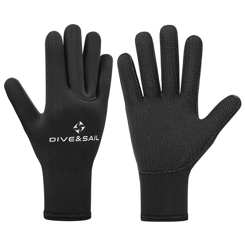 DIVE&SAIL 5MM Diving Gloves: Cold-Proof, Scratch-Resistant for Swimming, Surfing, Fishing, Rescue & Cycling