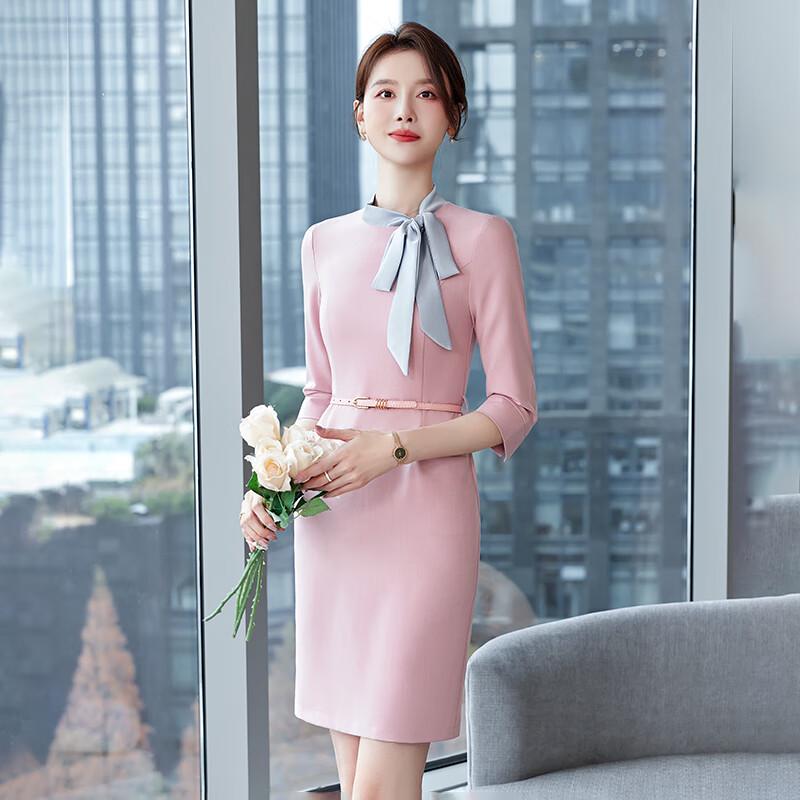 Elegant Pink Professional Dress