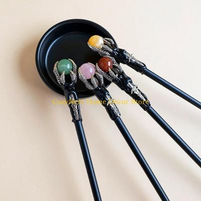92MF Halloweens Walking Canes,Wizard Staff Costume Accessories Dragon Claws Orb Staff Scepters for Pretend Play Cosplays