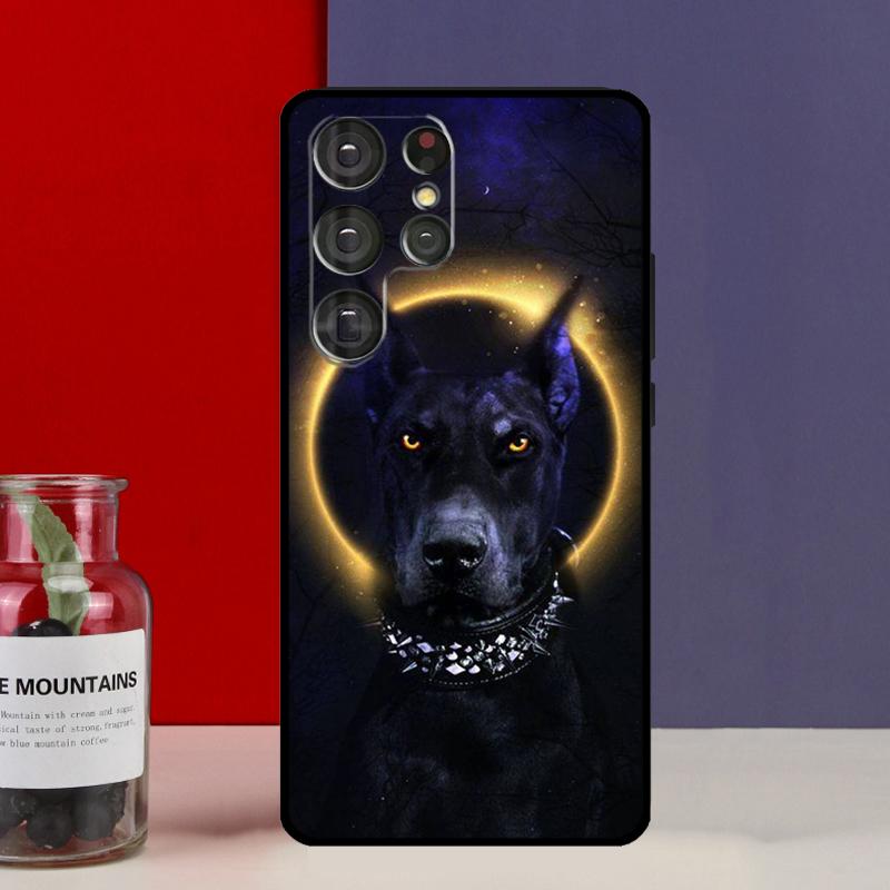 Animal Doberman Dog Funda Case For Samsung Galaxy S25 Ultra S9 S10 S20 S21 S22 Plus S23 Ultra S24 FE Phone Cover