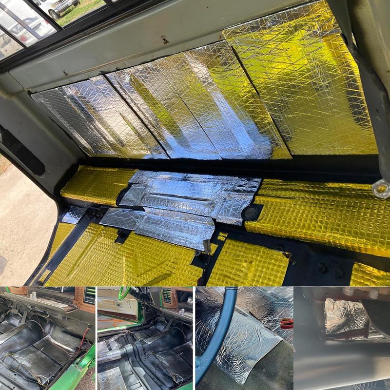 Yitong Car Sound Deadening Mat Aluminum Foil Heat ulation Pad Noise Deadener Foam Sheet for Auto Door Hood Trunk Floor Roof