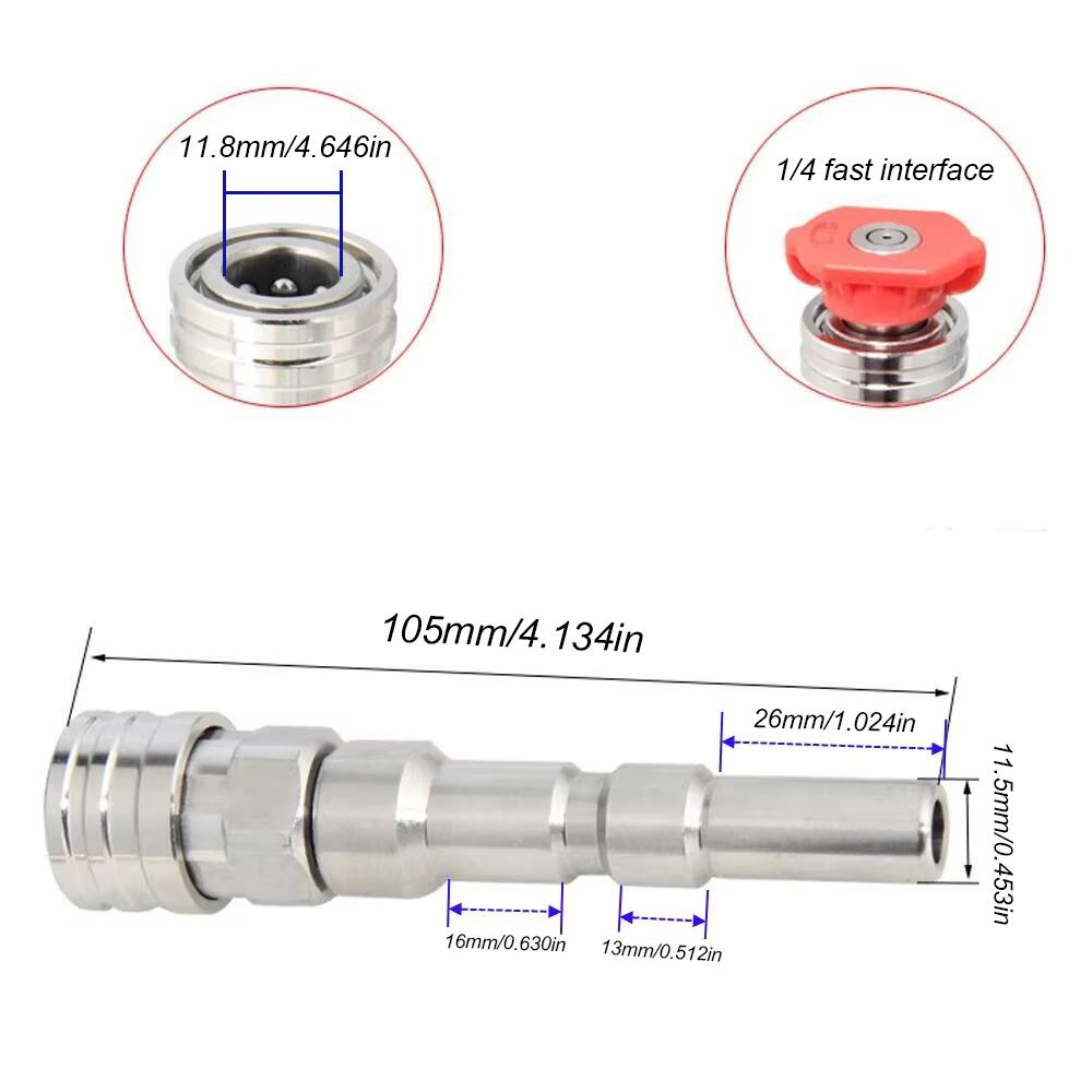 Nilfisk/KEW/ALTO Pressure Washer Adapter - 1/4" Quick Connect with Spray Nozzle & Extension Bar for Car Wash