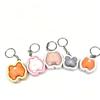 Slow Resbound Finger Button Clicker Soft Squeeze Toy Keychain Fidget Keychain  Holiday Gifts