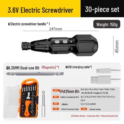 Thai Rich Hand-Automatic Electric Screwdriver Kit CN Plug (adapter Included)