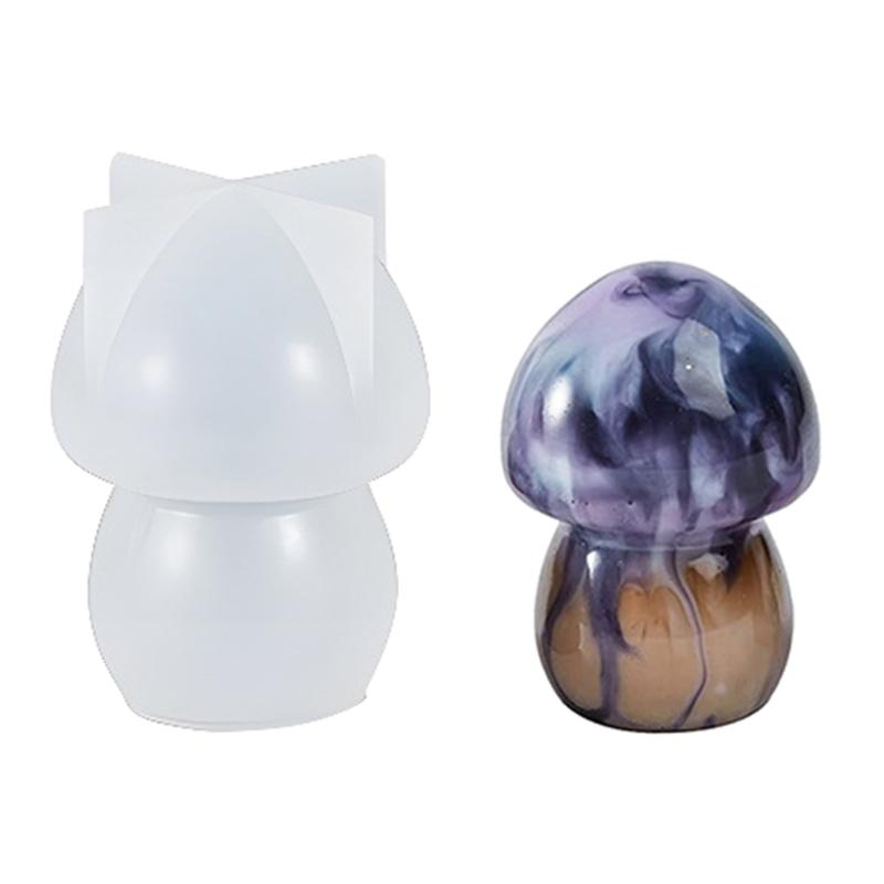 3D Mushroom Silicone Mold Mushroom Resin Mold Mushroom Epoxy Resin Casting Mold for DIY Soap Home Decors Scented Candle