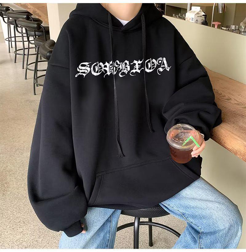 2024 Men's Heavyweight Hooded Sweatshirt - High Quality Loose Fit, Plus Size, Autumn/Winter Collection