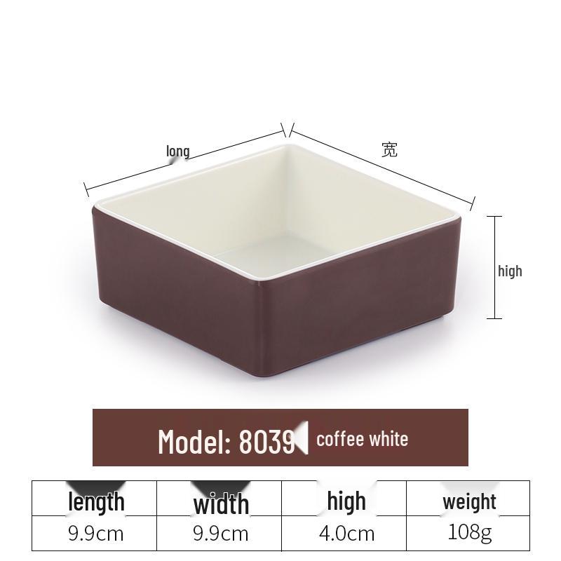 Imitation Porcelain Melamine Dipping and Snack Dish for Restaurants