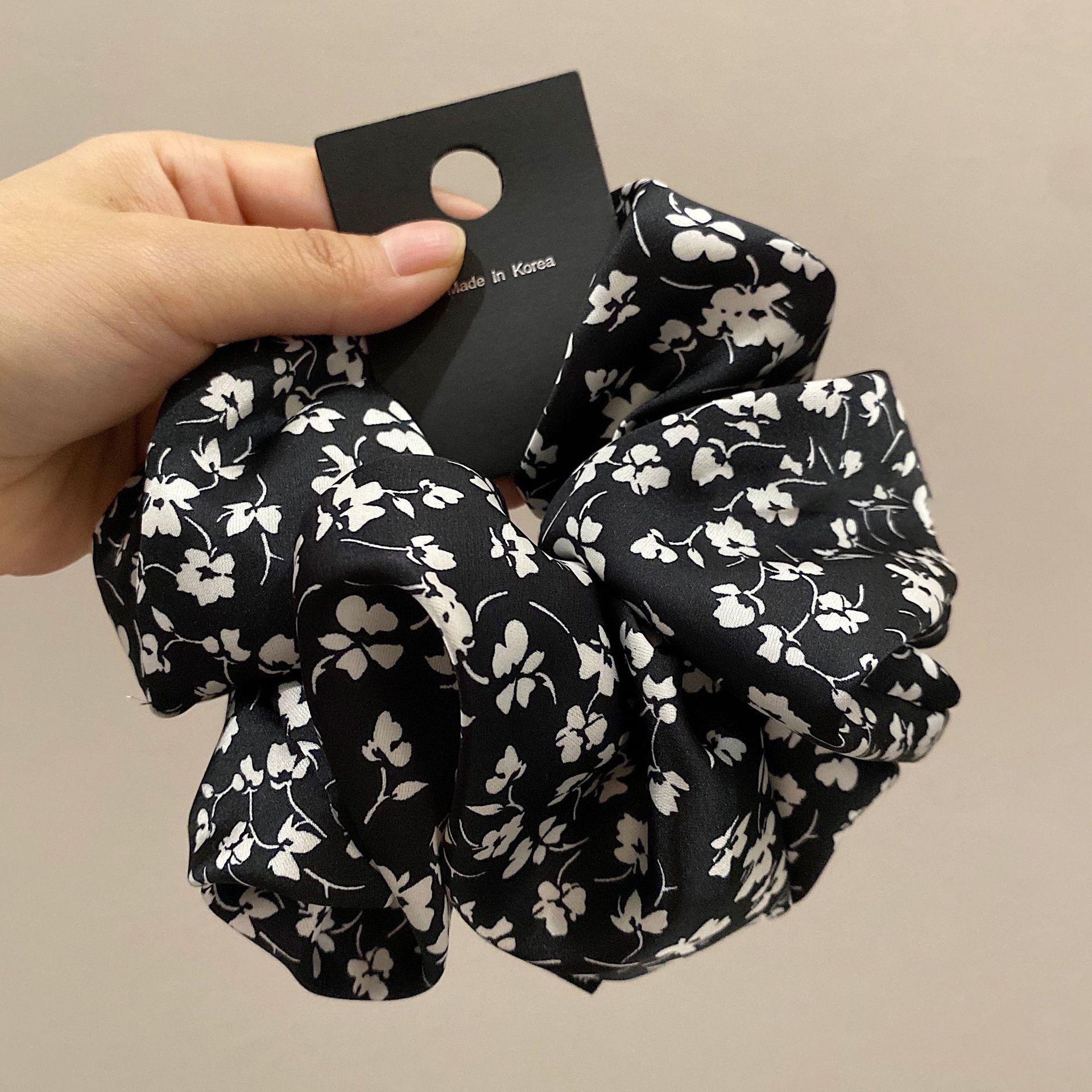 

Винтажные цветочные резинки для волос для женщин, резинки для волос, резинка для волос для взрослых, женские аксессуары для волос, головные уборы для девочек Size fits all