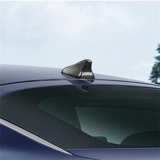 Real Hard Carbon Fiber Car Top Antenna Stick Cover For Kia Stinger 2018-23