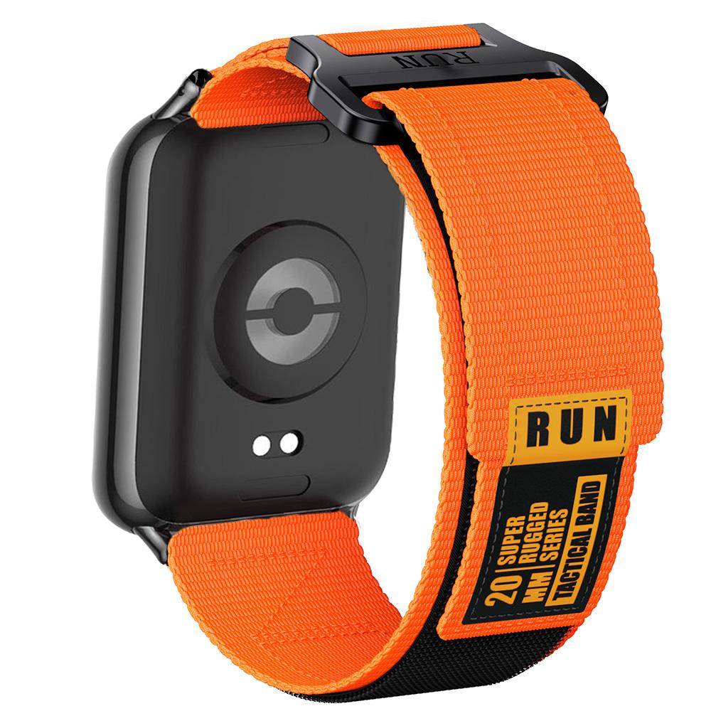 Tactical Nylon Strap for Xiaomi Redmi Watch 6/5/4 Sport Band for Miband 9/8 Pro Elastic Breathable Replacement Bracelet
