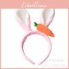 Cute Easter Bunny Ears Hairband With Carrot Bunny Shaped Headband