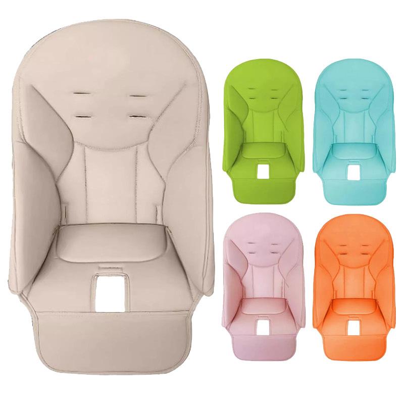 Baby Pu Leather Dining Chair Cover Children Leather Cushion Baby Dining Chair Leather Cover With Padding Seat Case Accessories