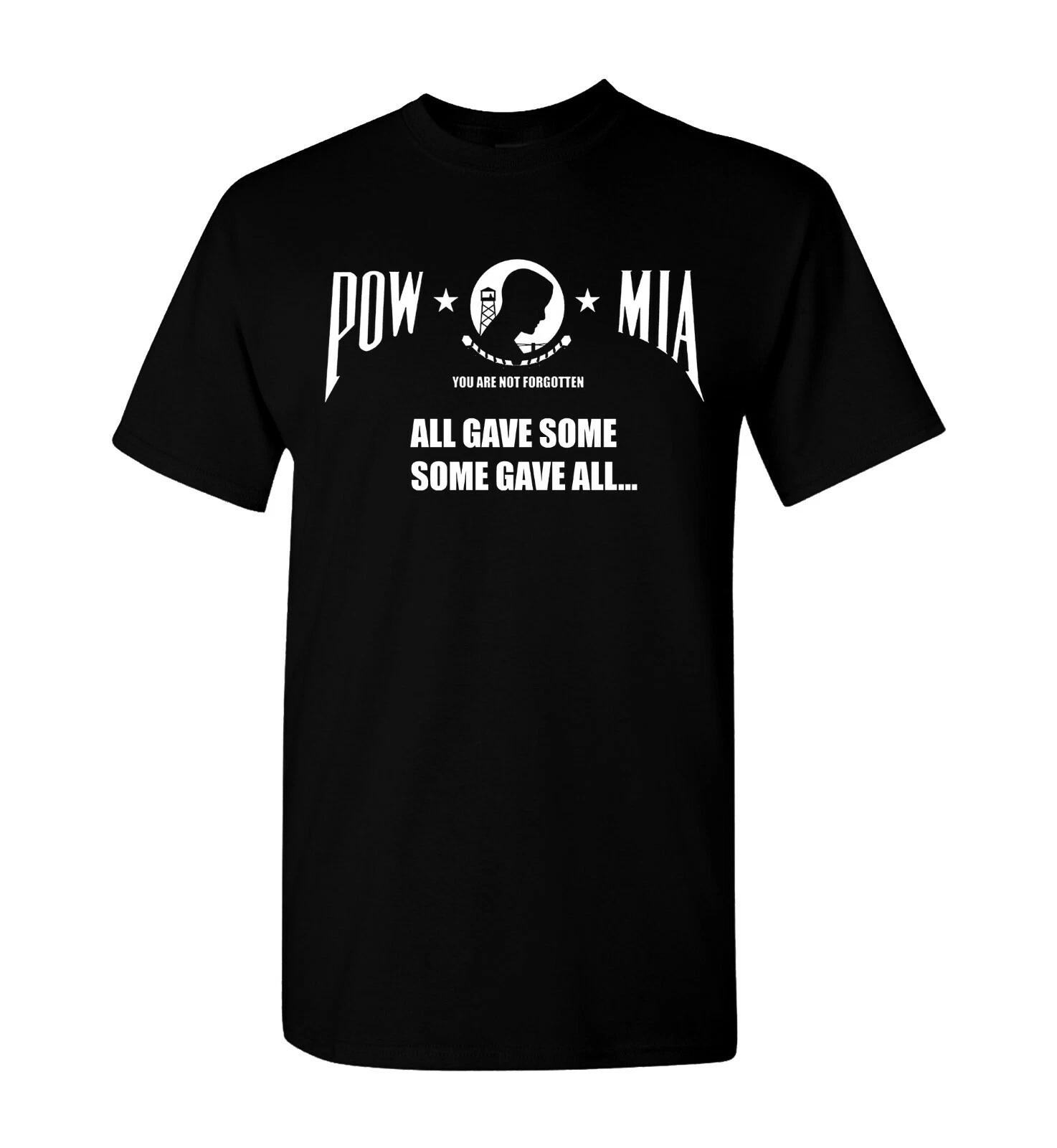 POW Shirt Military Shirt Patriotic Soldier USA Tee Army Marines Navy MIA Heroes S