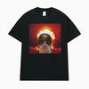 Funny Meme Explosion Cat Graphic T-shirt Men Women Clothing Classic Vintage 90s T-shirts High Quality Oversized Hot Sale T Shirt