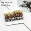 MIO New Style Leopard Pattern Hair Scrunchies Set Shining Matte Fabric Hair Accessories Hair Bands