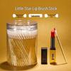 100-Pack Crystal Rod Disposable Lip Brush Wands - Portable Soft Bristle Lipstick & Gloss Applicators