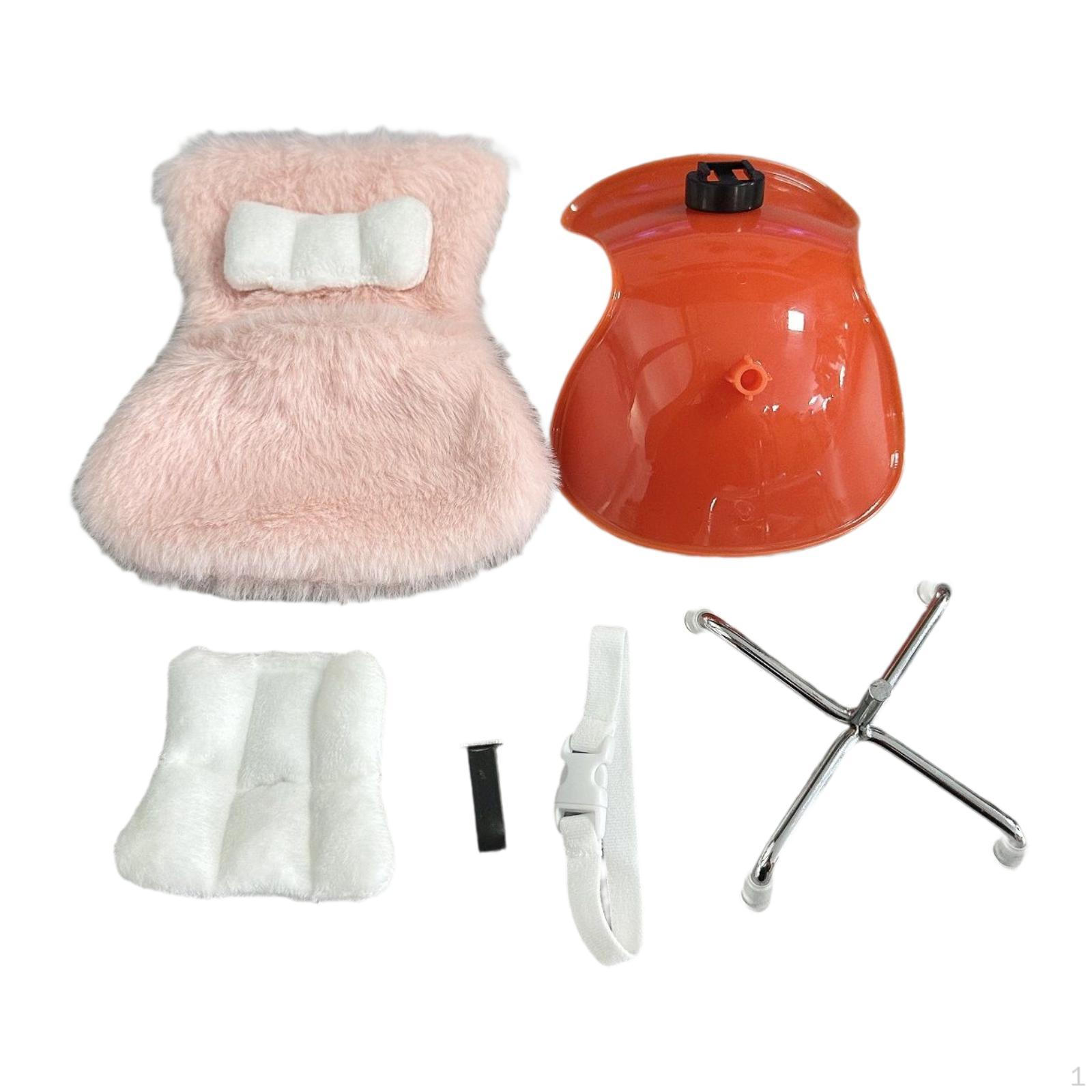 

Кресло для кукол, мебель, декорация сцены с подушкой, игрушка ручной работы 20 см Хэллоуин розовый