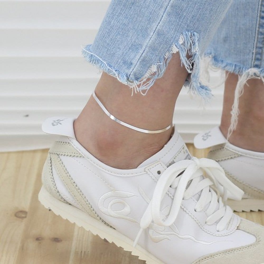 Hermosa J A024 Silver 925 Silver Bracelet Silver Bracelet Daily Women's Snake Bracelet Snake Chain Bracelet