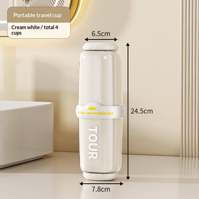 Portable Wash Cup Toothbrush Cup Mouthwash Cup Toothbrush Household Set Tooth Cylinder Toothbrush Toothpaste Storage Box