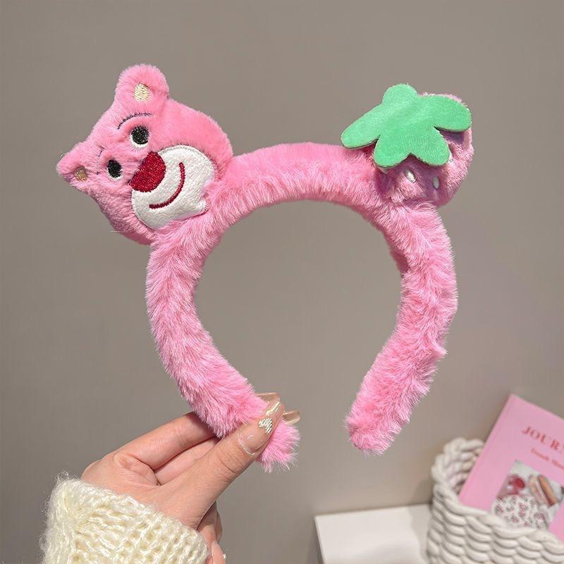 Adorable 2024 Cartoon Hair Tie & Plush Headband Set for Women - Cute Hair Accessories & Gift