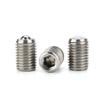 2pcs Conveyor Ball Roller Stainless Steel Ball Transfer Unit Bolt Locating Pin Ball Rollers With Set Screw