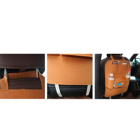 Multi-functional Chair Back Seat Car Hanging Storage Bag Anti-kick Pockets