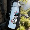1PC Cool Rabbit Street Graffiti Character Print 750ml Color Plastic Sports Water Bottle Leakproof Flip Straw Lid Suitable for Sports Office Home Use