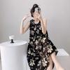 Cotton and silk nightgown women's summer 1011 new high-end vacation style long dress, sleeveless pajamas and loungewear in spring and autumn