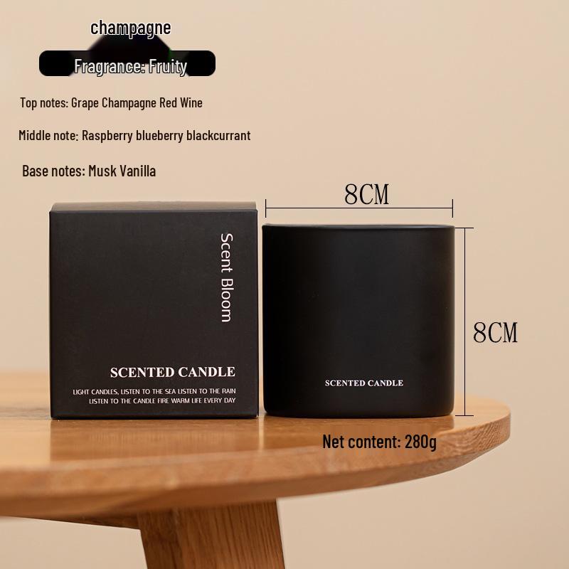 Scented Soy Wax Aroma Candle in Minimalist Gift Box – Perfect for Hotel, Bedroom, or Home Decor